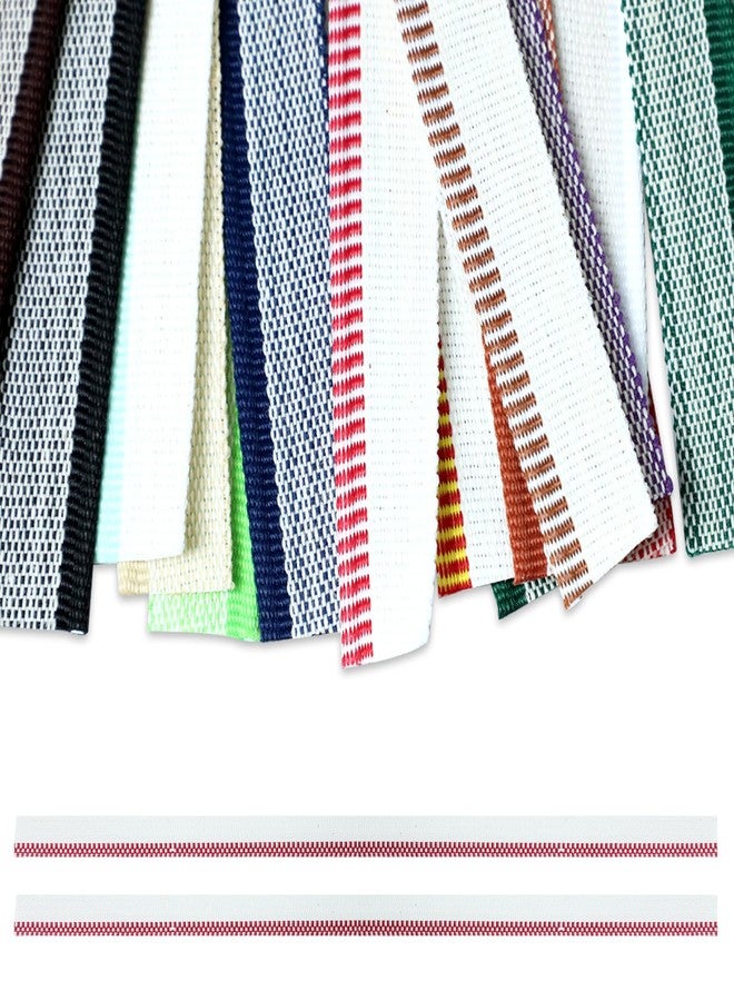 Gallipower 48 Pcs Book Binding Headbands Endbands,Cotton Book Headband Binding Kit,Book Decor Ribbon for Bookbinding Ri-bbon(11.8 Inches Long,0.5 Inches Wide,24 Colors) - Image 1